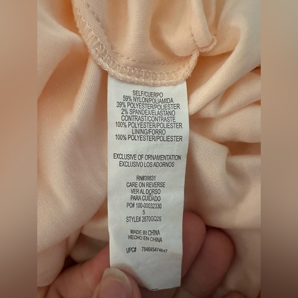 My Michelle Blush Pink Lace Sequin Gown – Size 5 - Picture 15 of 15